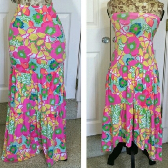 Lilly Pulitzer Dresses & Skirts - Lilly Pulitzer Canyon Tiered Hi Lo Maxi Skirt